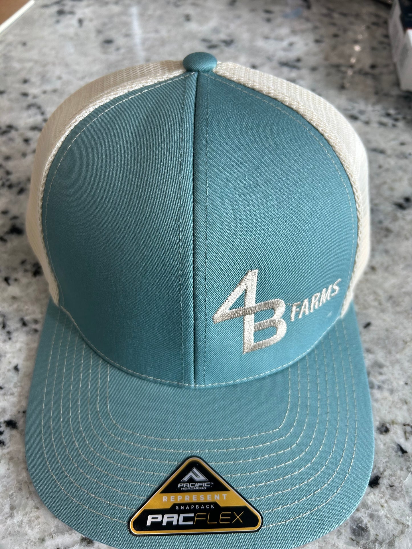 4B Farms Blue/Tan Hat